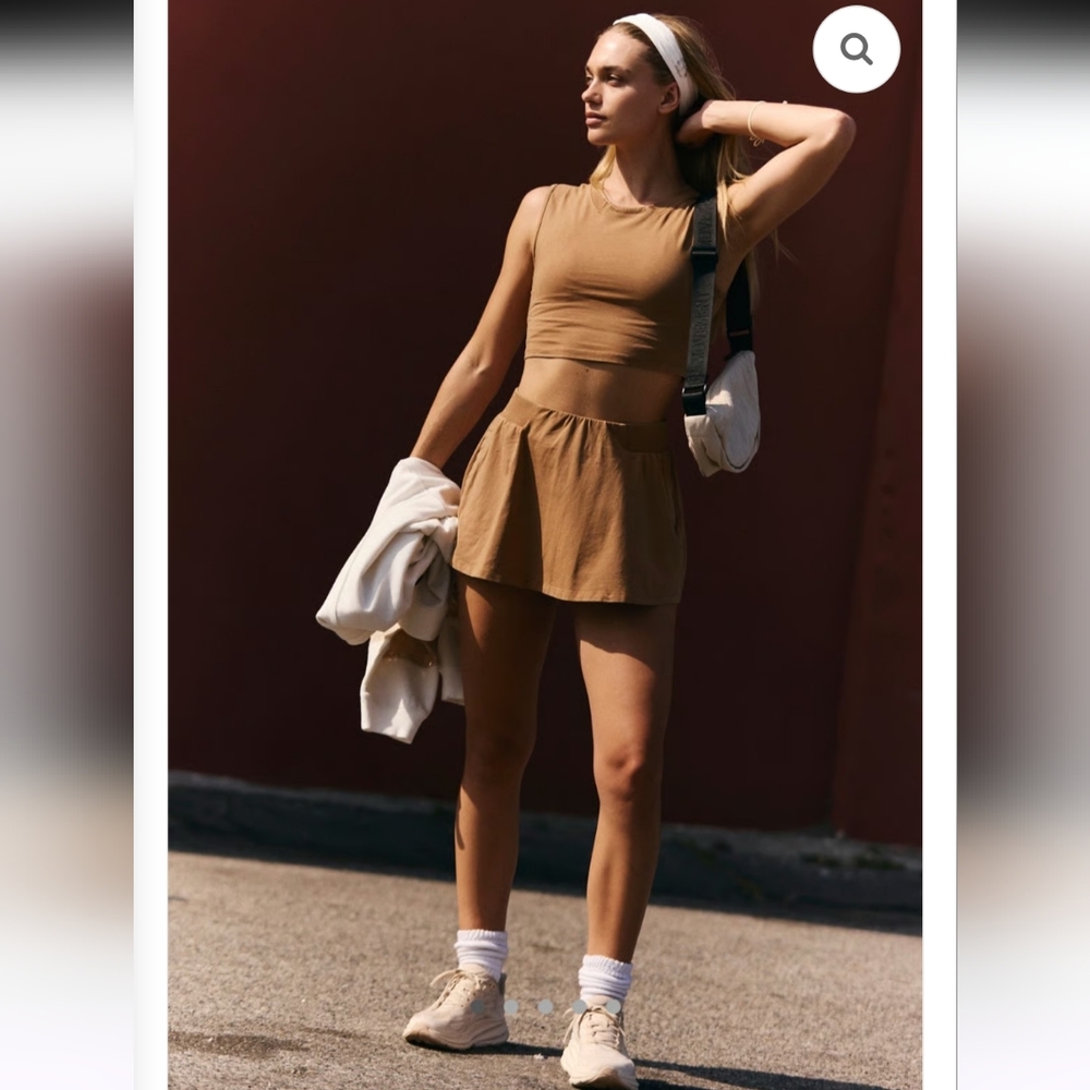 NWT Free People Movement Hot Shot Skort Set